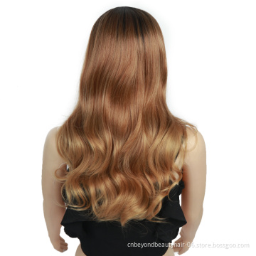 wholesale Black Brown synthetic human hair wig Cosplay Wigs for Women 180 Density